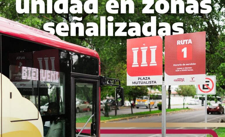 CONECTA opera solo en paraderos autorizados