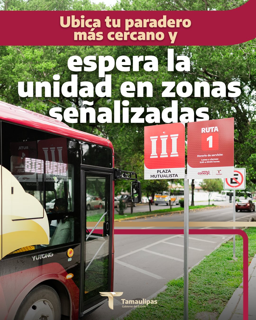 CONECTA opera solo en paraderos autorizados