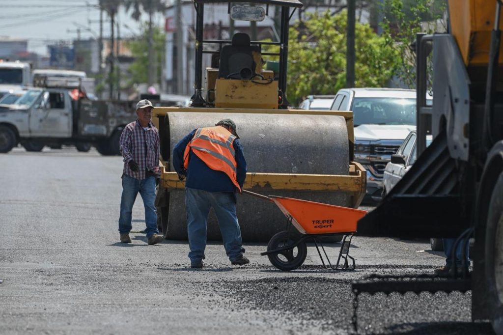 Avanza rehabilitación de calles en Ciudad Victoria