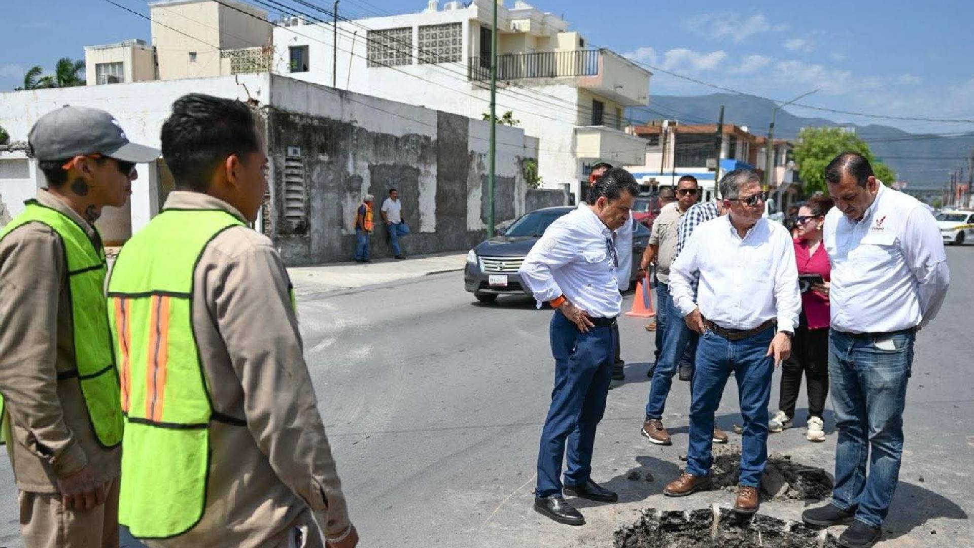 Supervisa Gattás reparación de fugas y limpieza de drenes en Victoria