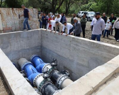 Mejoran calidad y suministro de agua en Victoria con obra en La Peñita