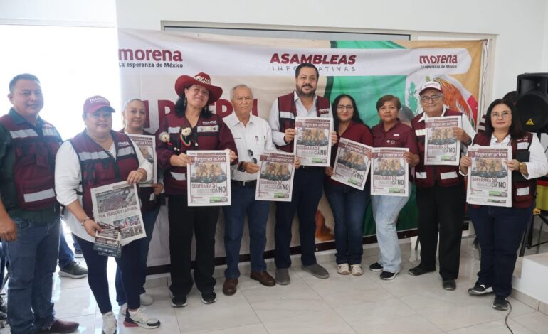 Asamblea de Morena fortalece la organización