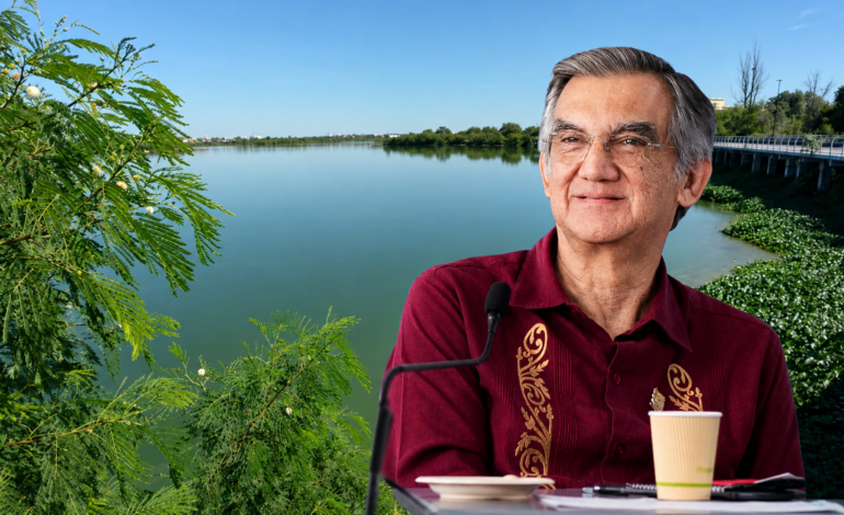 Américo Villarreal revisa avances para rescatar la Laguna La Escondida