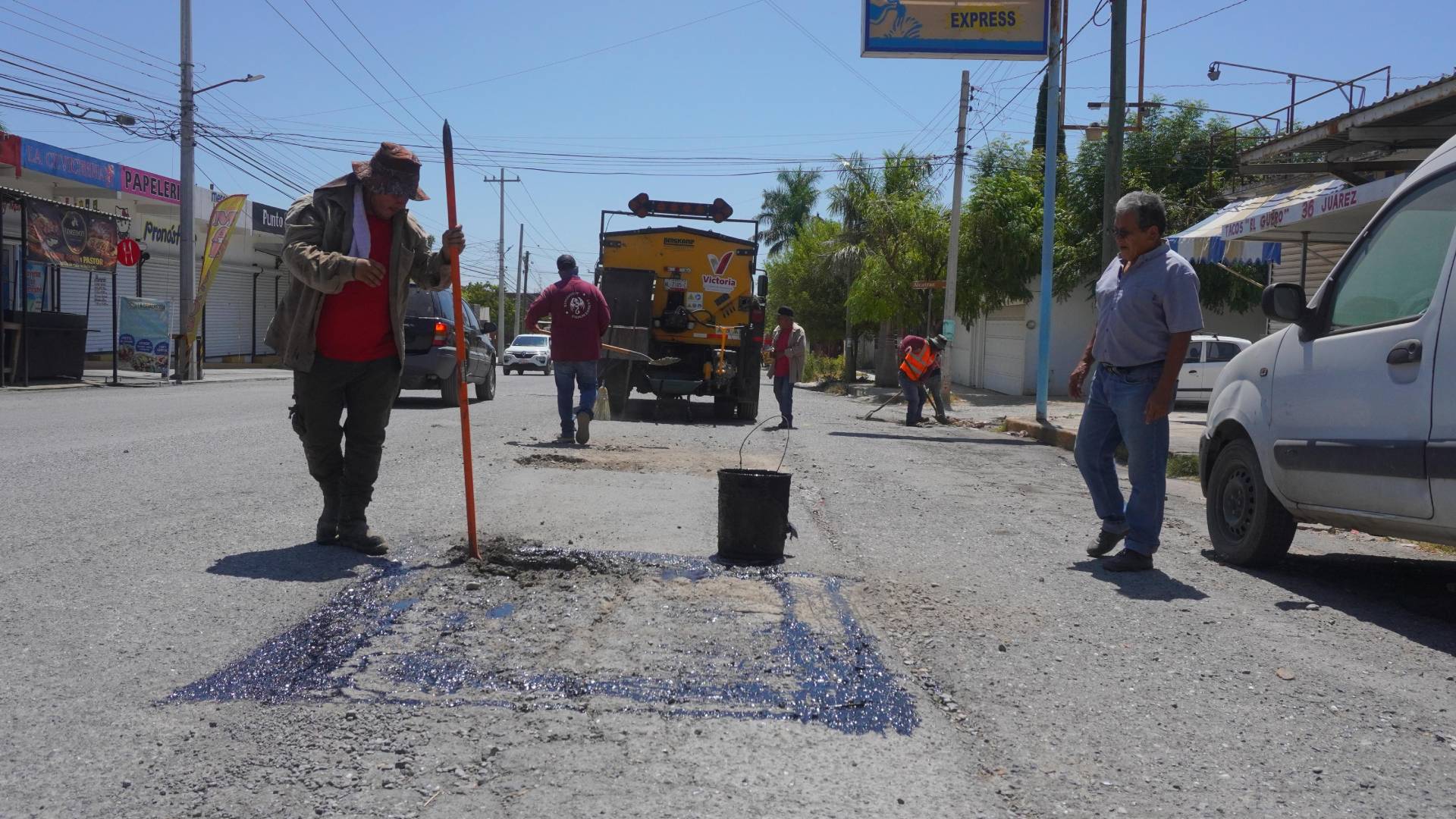 Amplían programa de bacheo en Ciudad Victoria