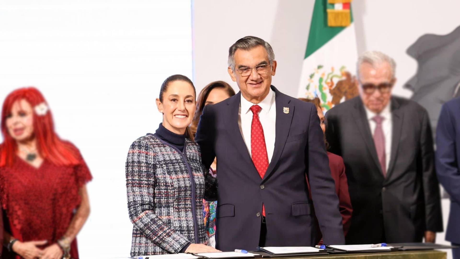 Américo Villarreal y Claudia Sheinbaum revisan proyectos de IMSS-Bienestar en Tamaulipas