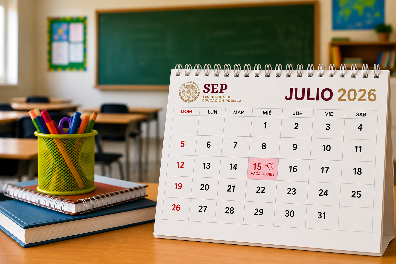 Habrá modificación en el calendario escolar 2026-2027: SEP