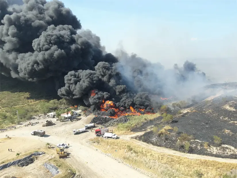 Presumen que incendio en relleno sanitario fue provocado; presentarán denuncia formal