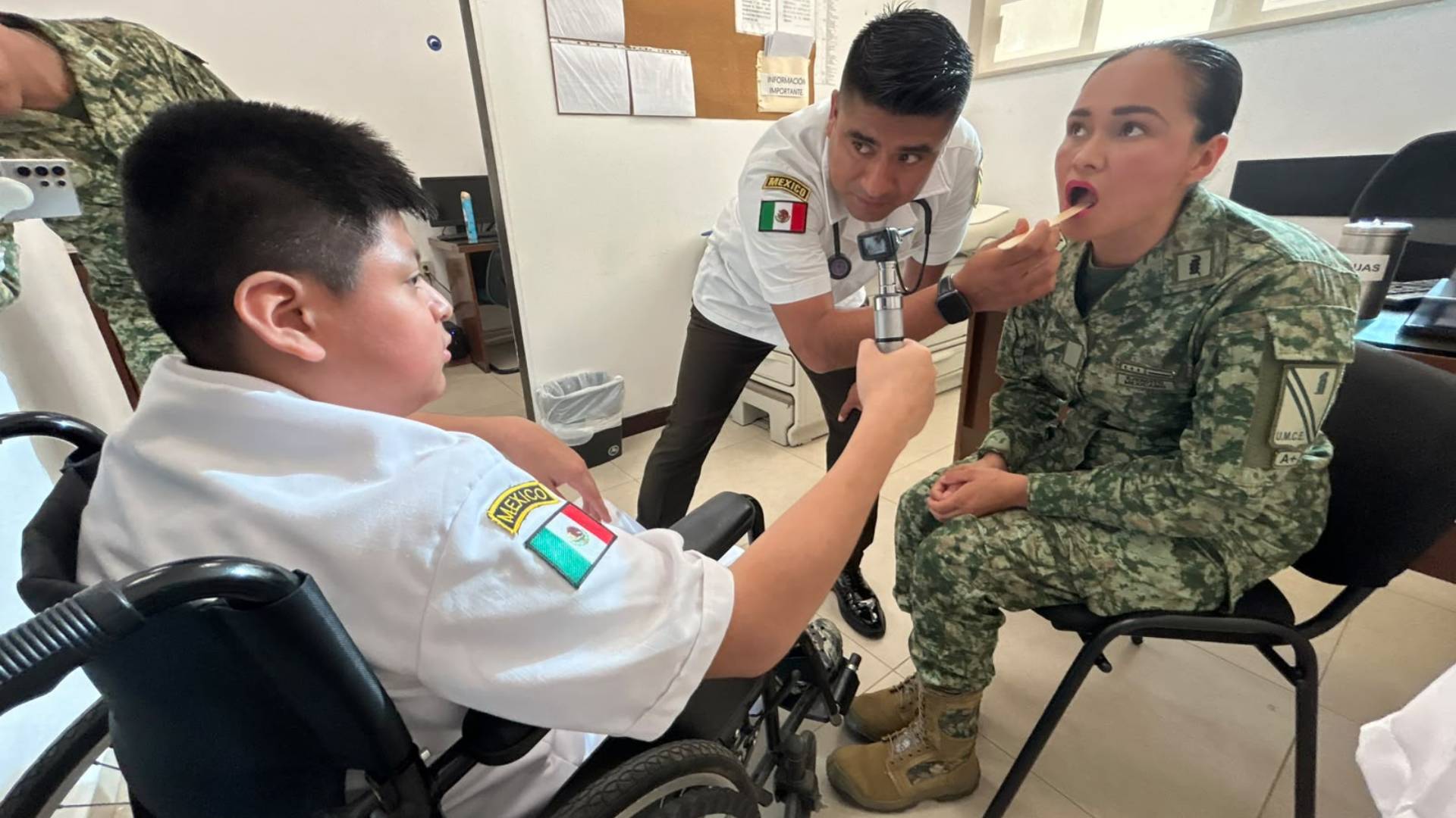 El pequeño Giovanni cumple su sueño: se convierte en Médico Militar por un Día