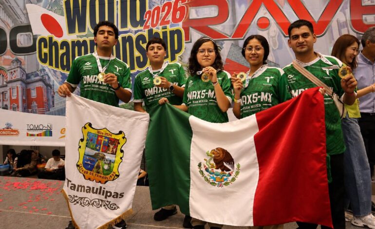Estudiantes de CONALEP Tamaulipas logran segundo lugar mundial de robótica en Japón