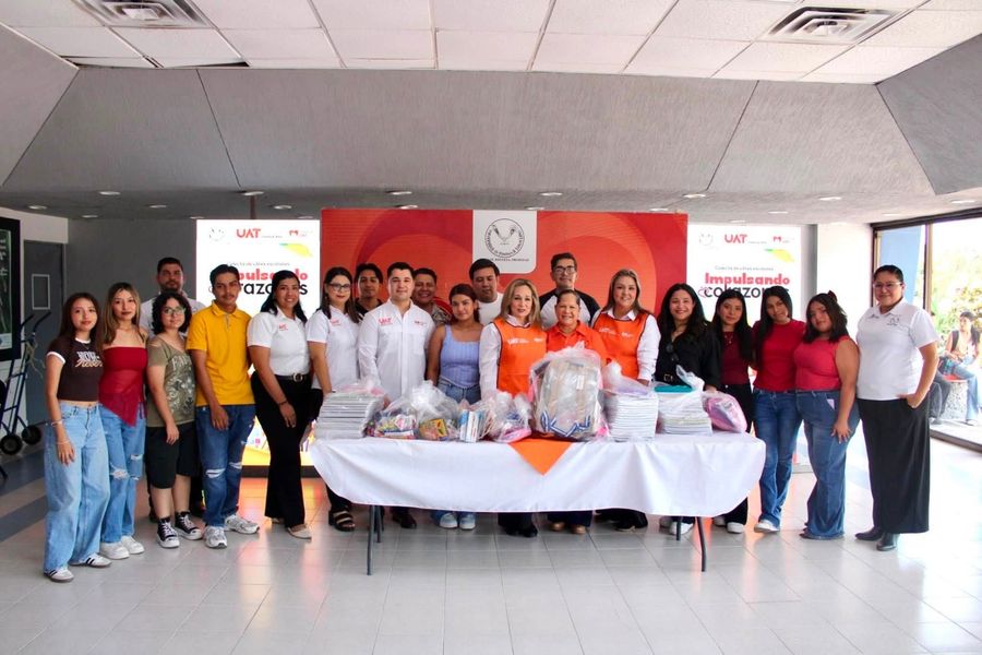 Concluye Familia UAT la colecta de útiles escolares “Impulsando Corazones 2026”
