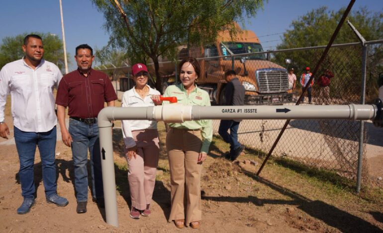 Carmen Lilia Canturosas fortalece infraestructura hídrica y a agiliza distribución de agua en Nuevo Laredo