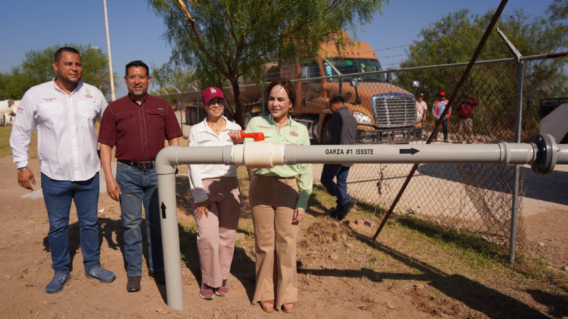 Carmen Lilia Canturosas fortalece infraestructura hídrica y a agiliza distribución de agua en Nuevo Laredo