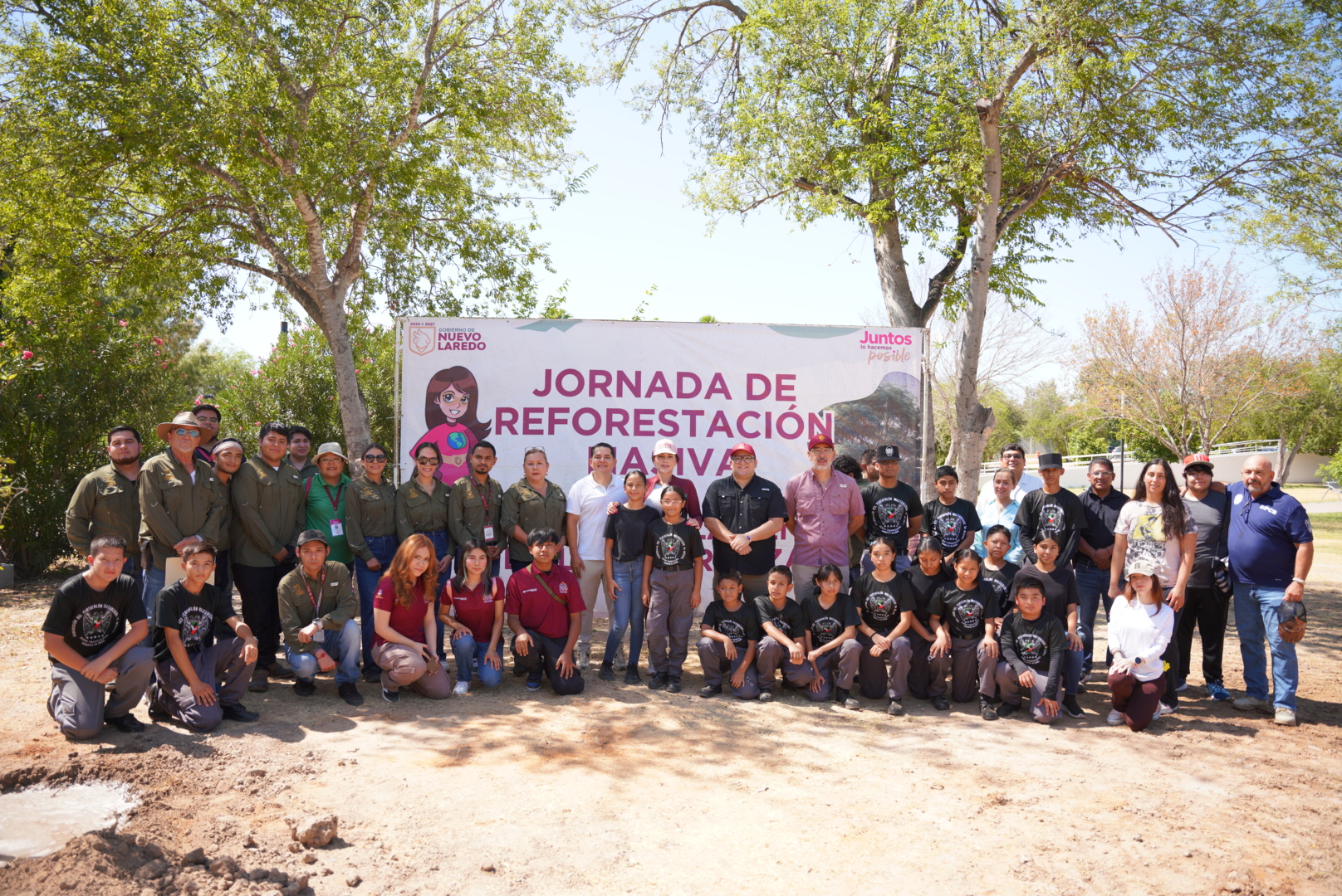 SE SUMA GOBIERNO DE CARMEN LILIA CANTUROSAS A JORNADA NACIONAL DE REFORESTACIÓN