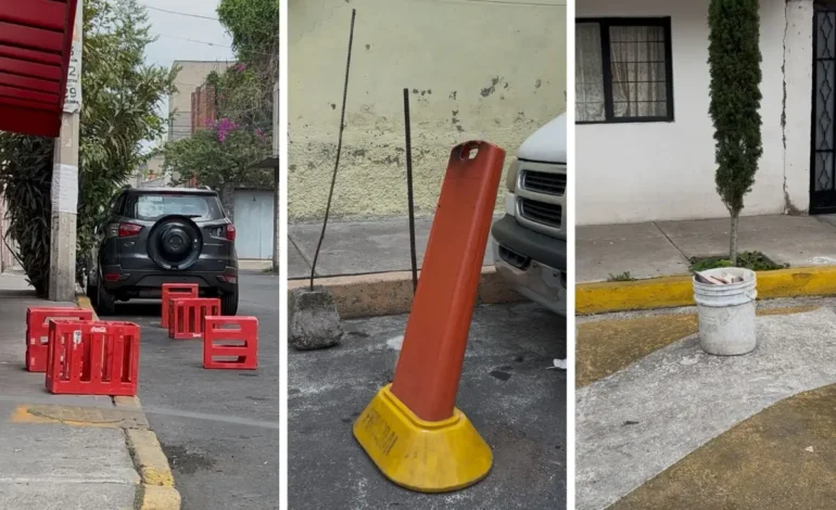 Tránsito podrá retirar sillas, botes y conos utilizados para apartar lugares