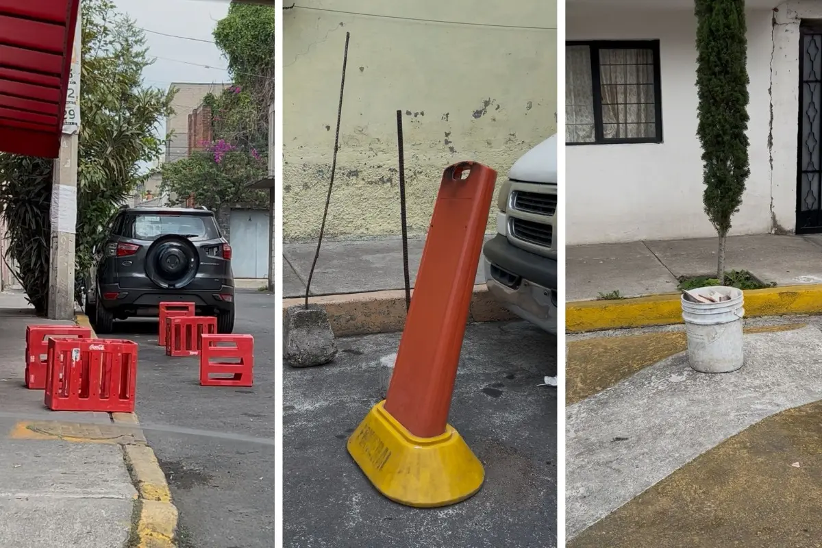 Tránsito podrá retirar sillas, botes y conos utilizados para apartar lugares