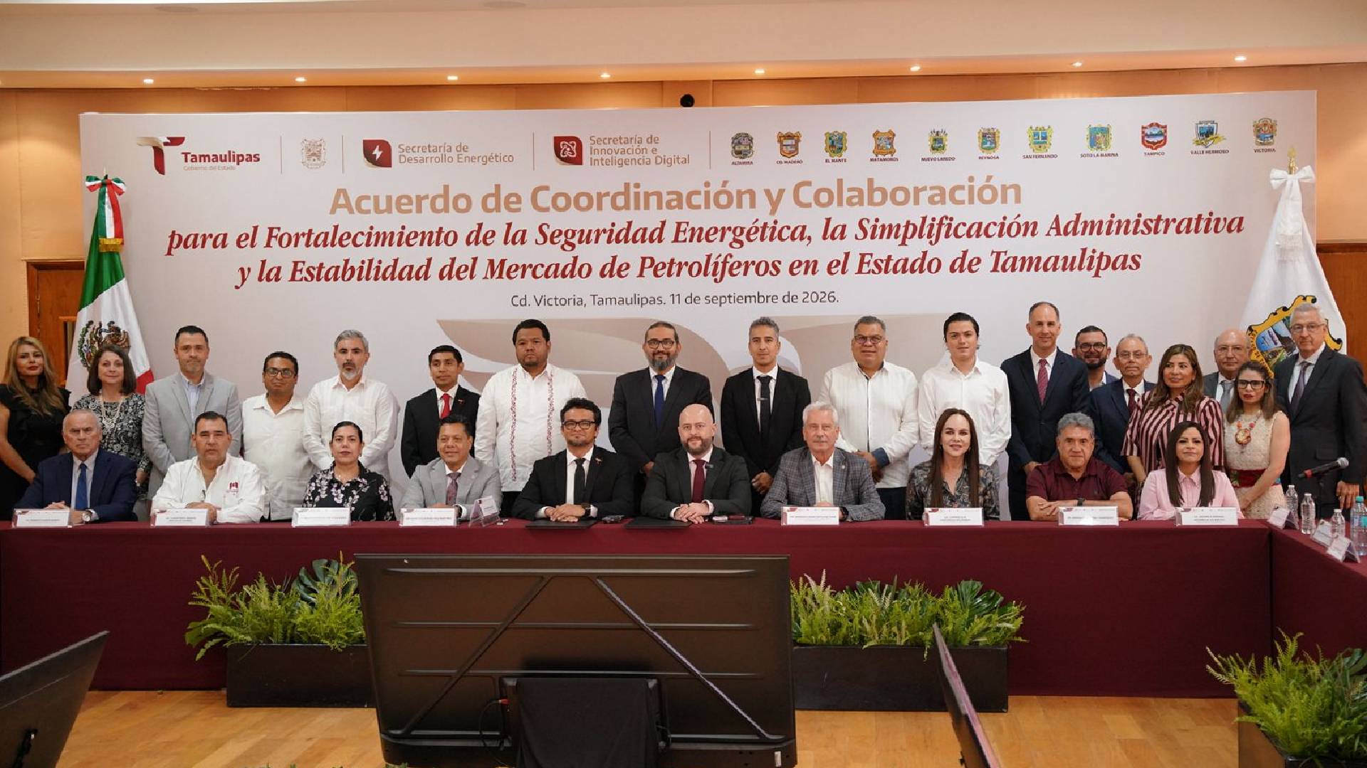 Fortalece Carmen Lilia Canturosas coordinación para garantizar seguridad energética en Tamaulipas