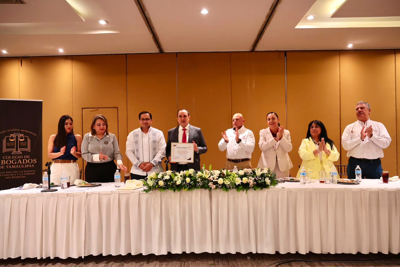 Abogados, grandes aliados para el desarrollo de Tamaulipas: Carlos Irán Ramírez