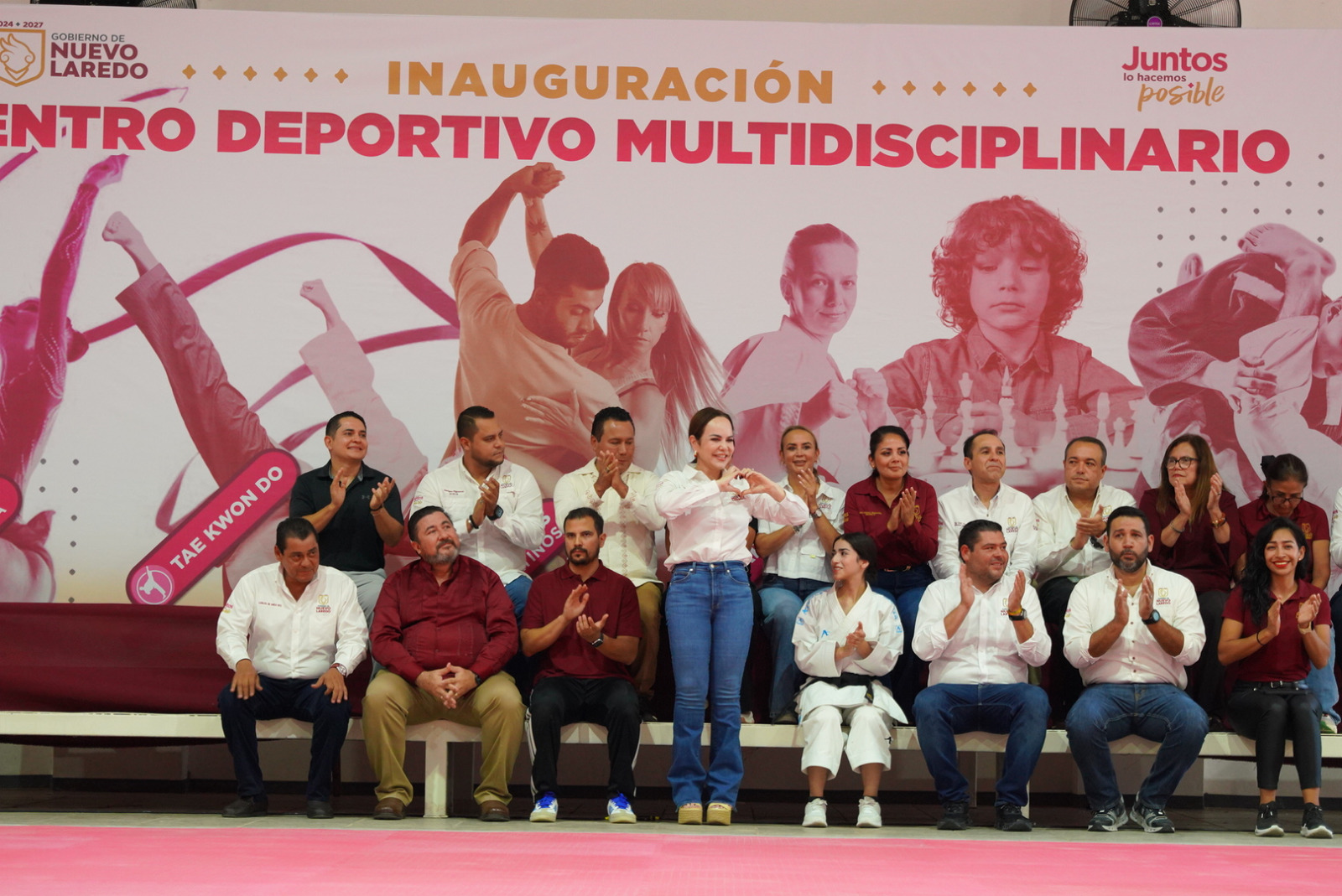 Transforma Carmen Lilia Alcaldesa de Nuevo Laredo espacio en el nogal y lo convierte en centro deportivo multidisciplinario