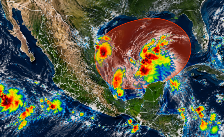 Se forma depresión tropical en el golfo de México; podría llegar a Huracán
