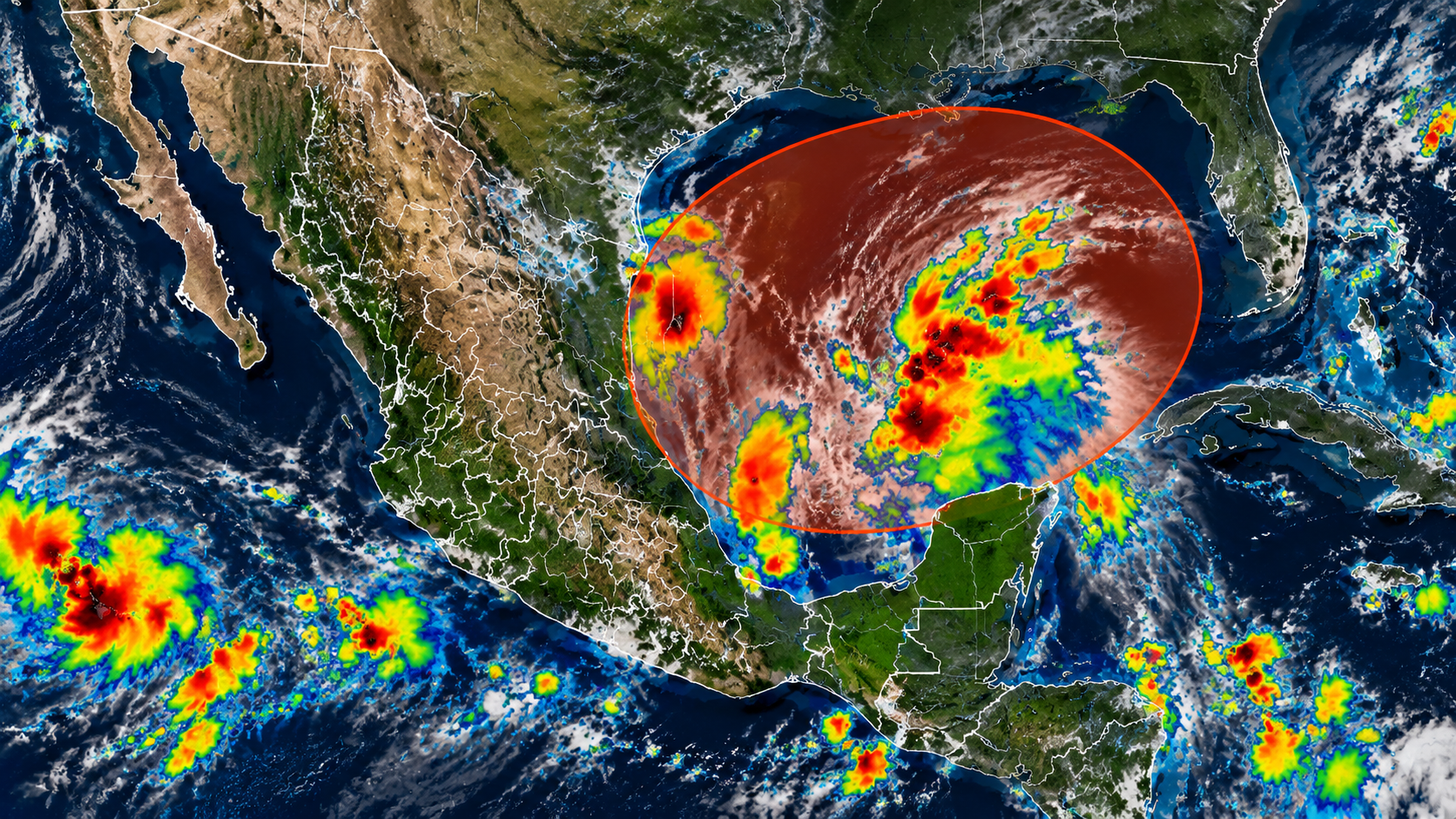 Se forma depresión tropical en el golfo de México; podría llegar a Huracán