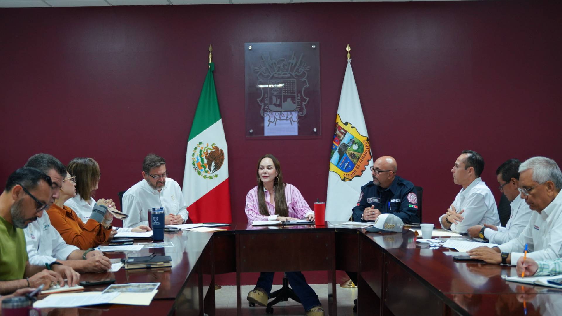 Coordina alcaldesa Carmen Lilia Canturosas reunión operativa para prevenir afectaciones ante pronóstico de fuertes lluvias